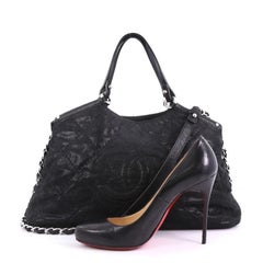 Chanel CC Sea Hit Tote Quilted Iridescent Calfskin Small