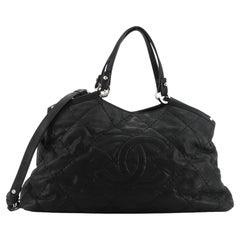 Chanel CC Sea Hit Tote Quilted Iridescent Calfskin Small