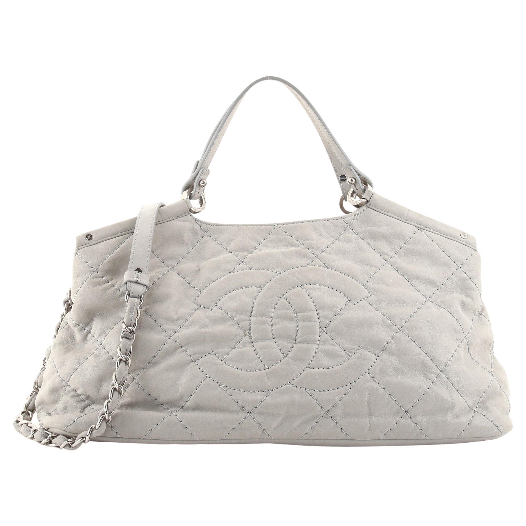 Chanel CC Sea Hit Tote Quilted Iridescent Calfskin Small at 1stDibs  chanel  limited edition ocean bag, chanel sea hit tote, chanel by the sea bag