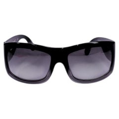 Chanel CC Shield Wrap Sunglasses Black