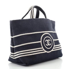 Chanel CC Shopping Tote Denim Large