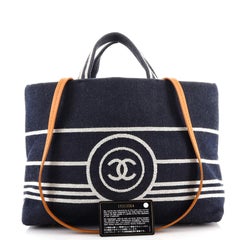 Chanel CC Shopping Tote Denim Large