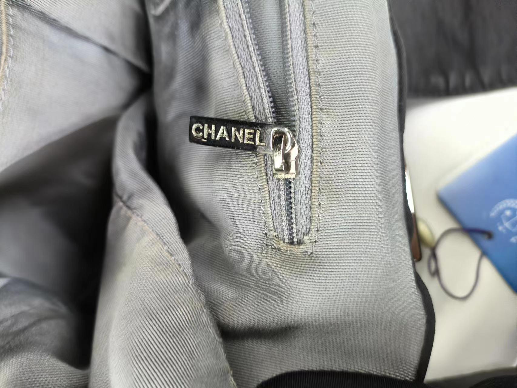 Chanel CC Shopping Tote Medium Blue For Sale 4