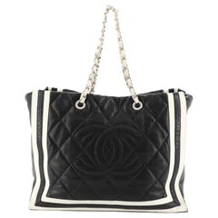 Chanel CC Shopping Tote Quilted Lambskin XL