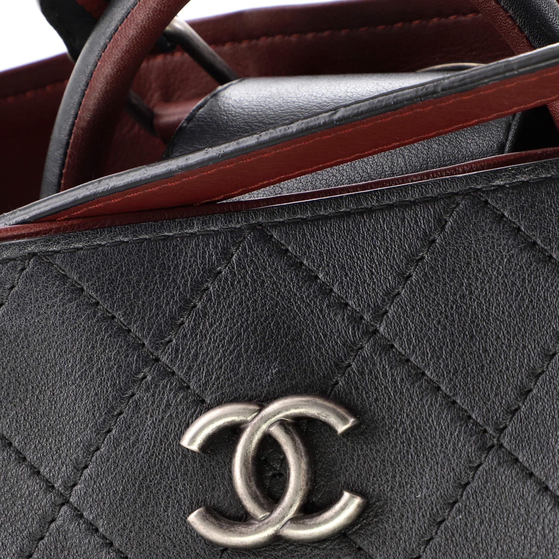 Chanel CC Shopping Tote Stitched Bullskin Medium 3