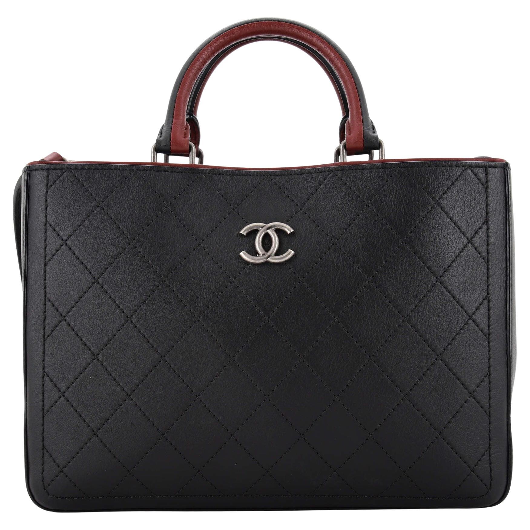 Chanel Cambon Flap Tote Quilted Leather Large at 1stDibs