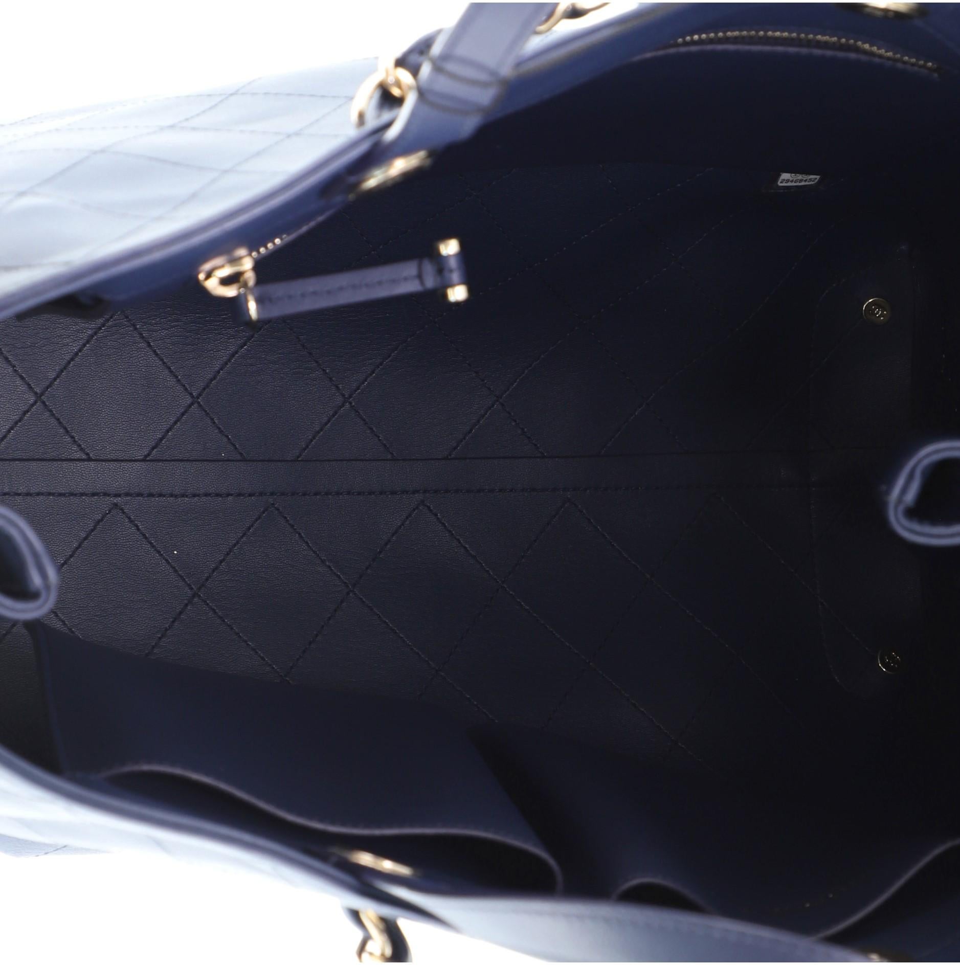 Chanel CC Shopping Tote Stitched Calfskin Large 1