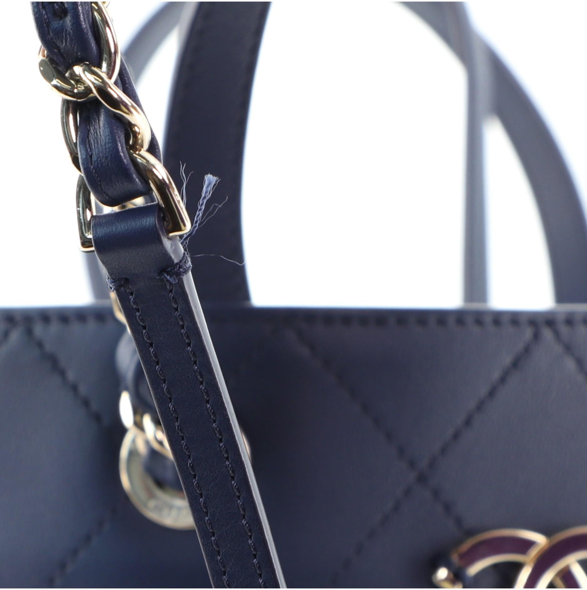 Chanel CC Shopping Tote Stitched Calfskin Large 2
