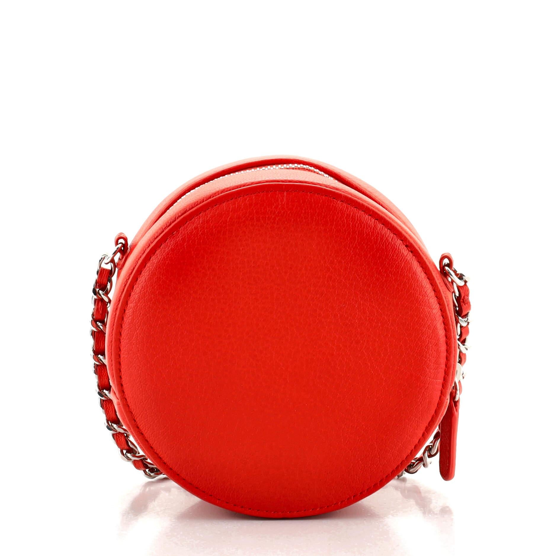 chanel clutch with chain red