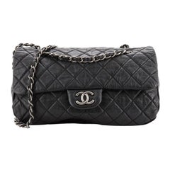 Chanel CC Soft Flap Bag Quilted Distressed Calfskin Large