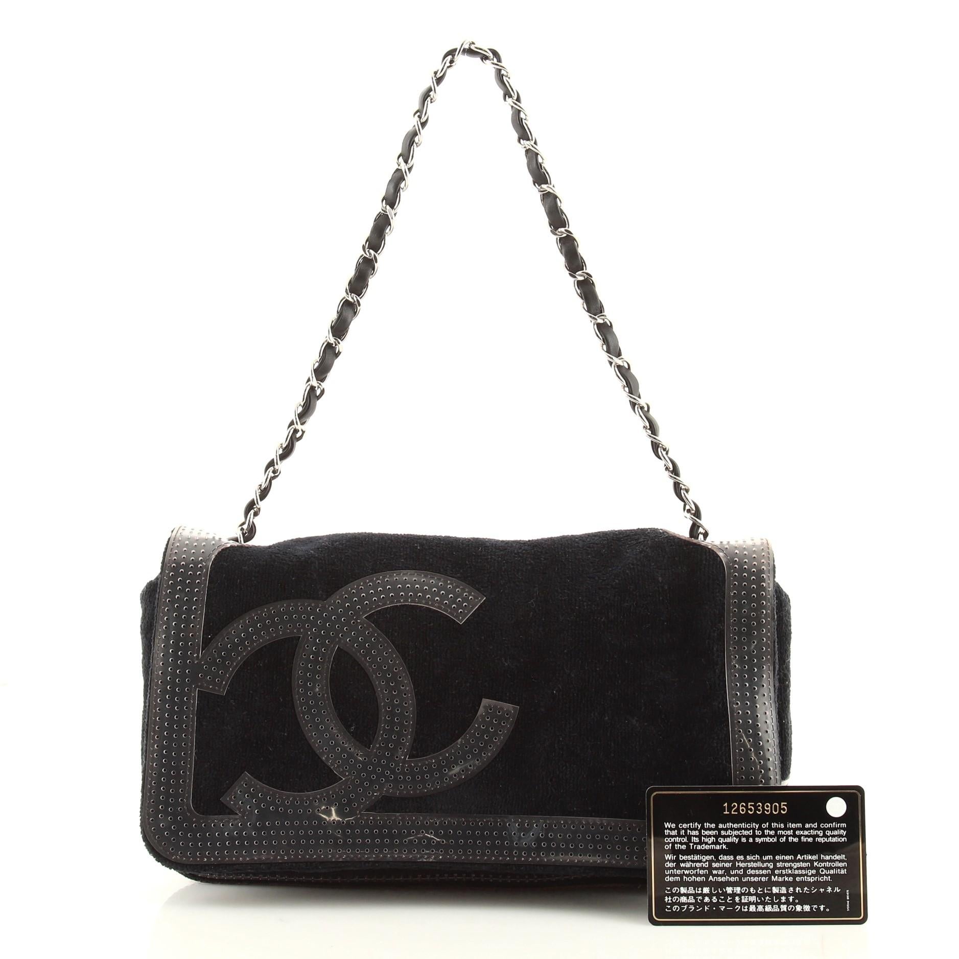 Chanel terry cloth flap bag shop