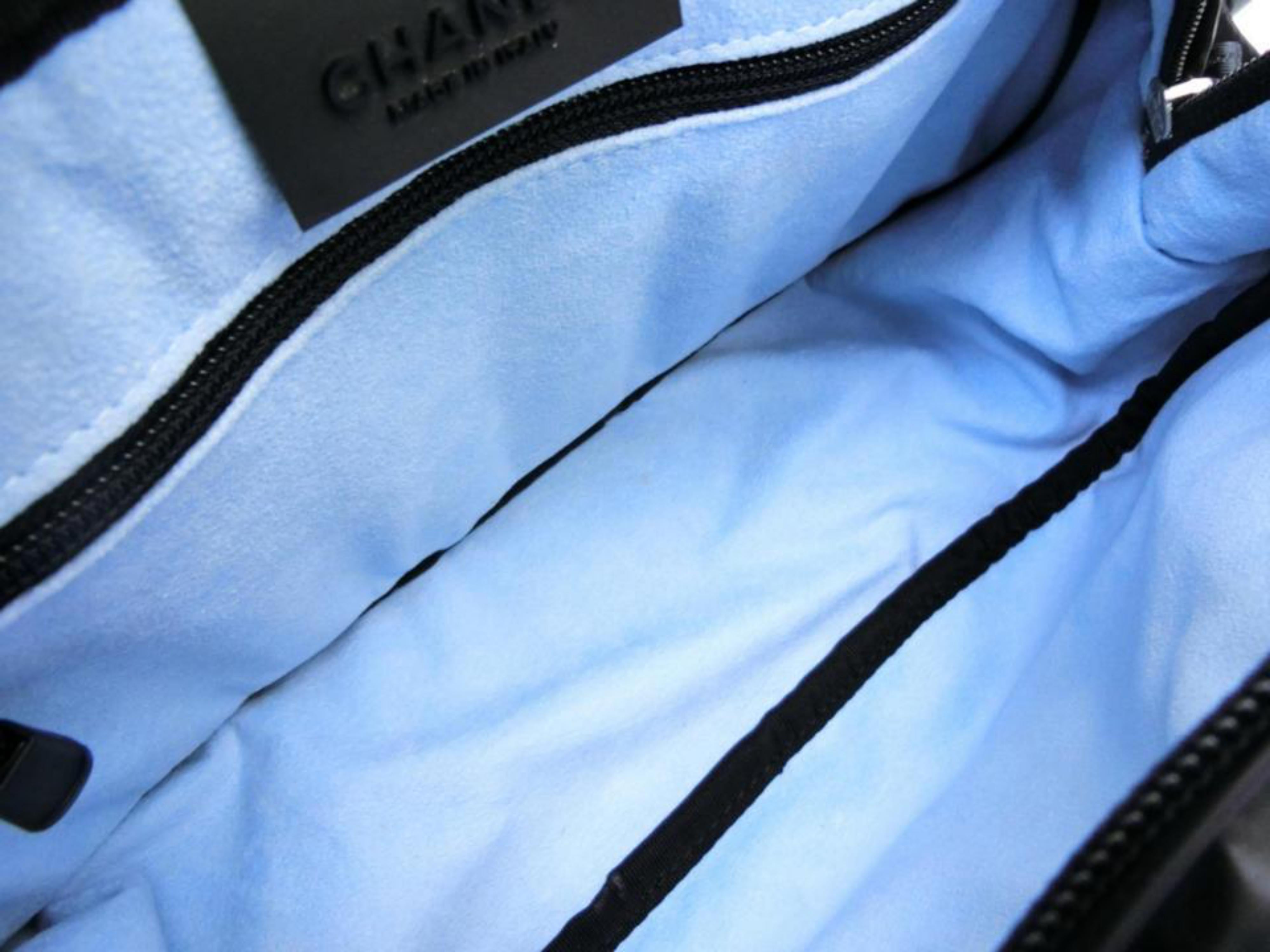 Chanel Cc Sports Logo Bum Fanny Pack 232647 Black Vinyl Cross Body Bag For Sale 6