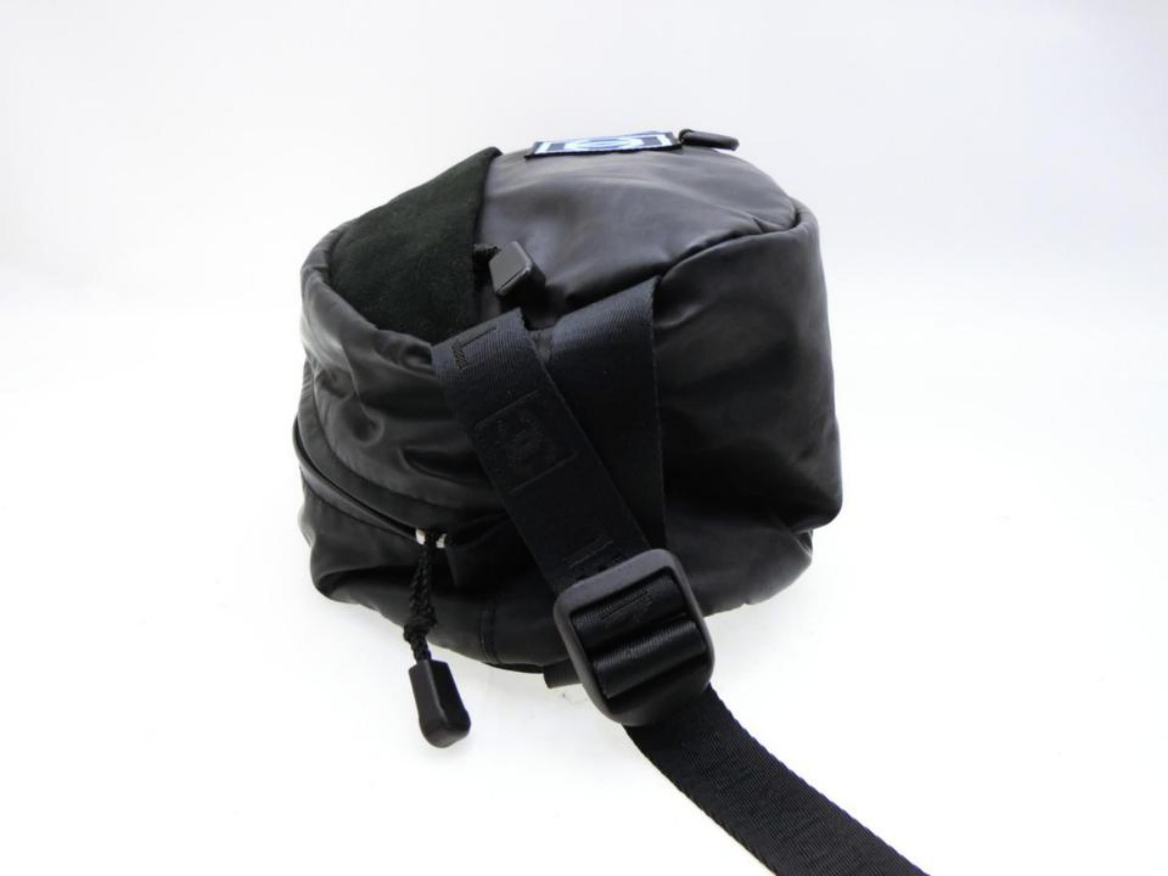 Chanel Cc Sports Logo Bum Fanny Pack 232647 Black Vinyl Cross Body Bag For Sale 7