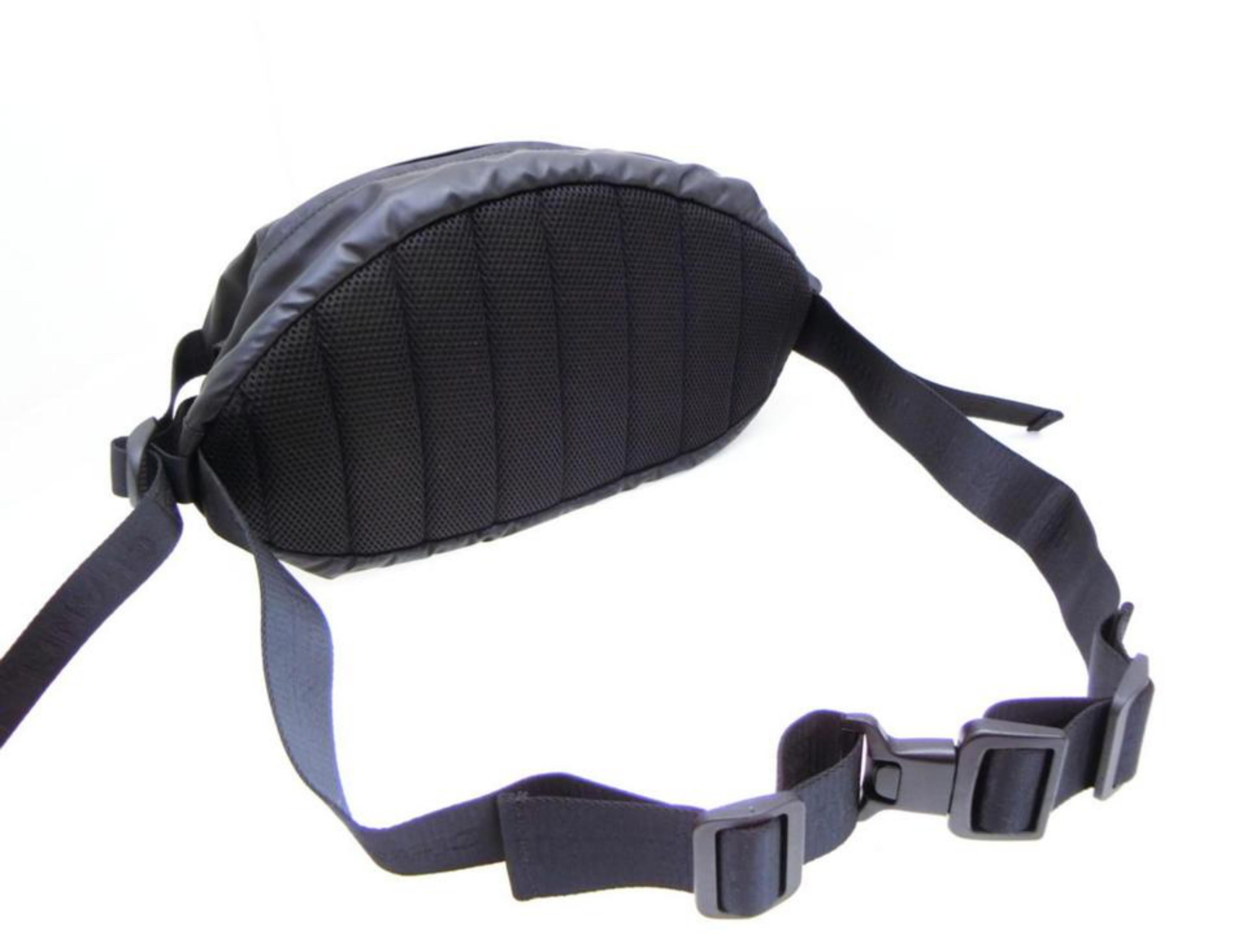 Women's Chanel Cc Sports Logo Bum Fanny Pack 232647 Black Vinyl Cross Body Bag For Sale