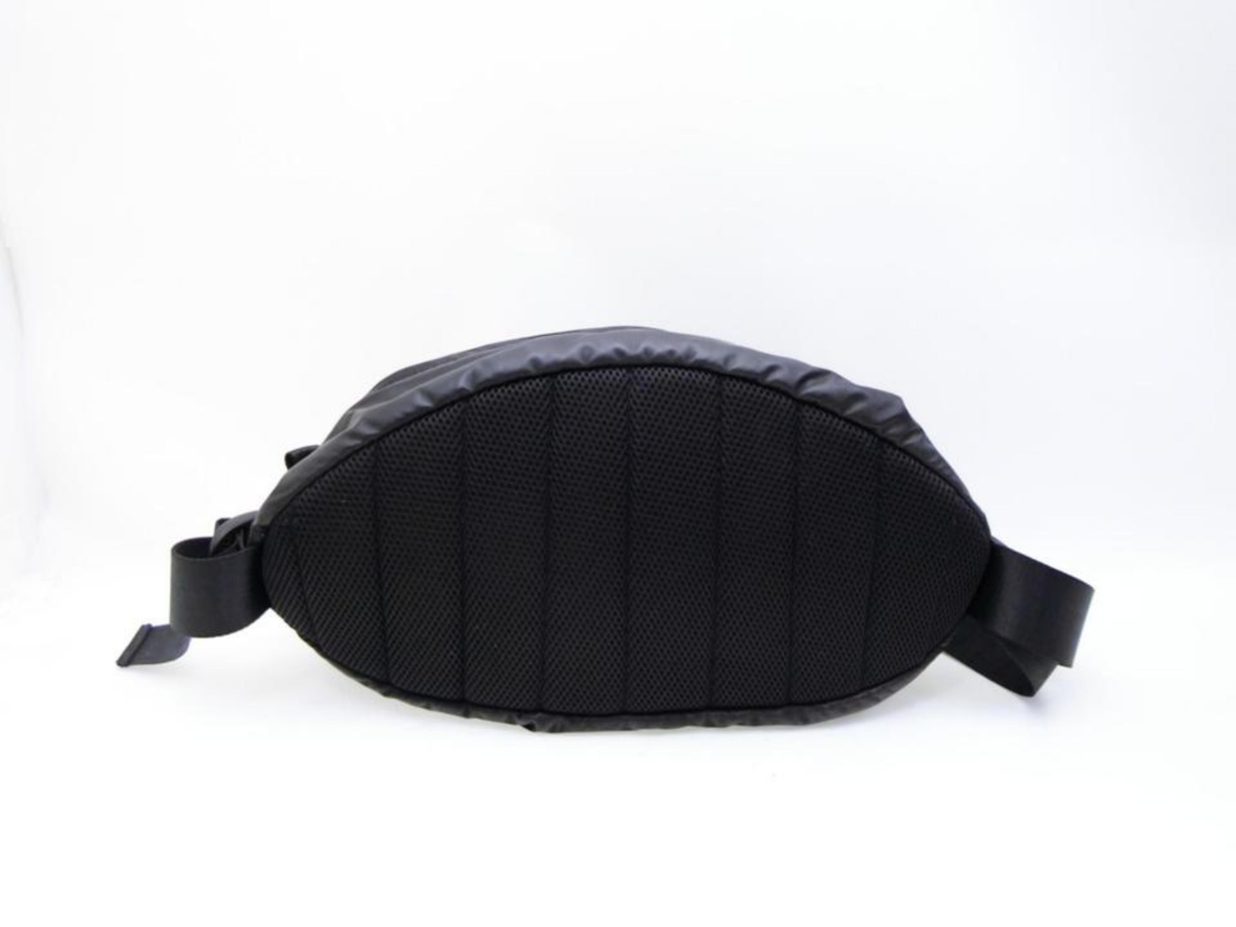Chanel Cc Sports Logo Bum Fanny Pack 232647 Black Vinyl Cross Body Bag For Sale 3