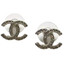 CHANEL CC Strass Earrings