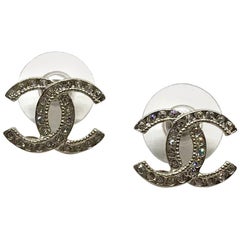 CHANEL CC Strass Earrings