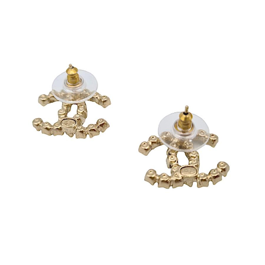 chanel rhinestone earrings