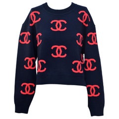 CHANEL  CC Sweater  Size 38 New With Tags