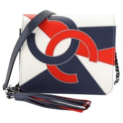 Chanel CC Tassel Full Flap Bag Patchwork Leder Klein