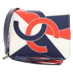 Chanel CC Tassel Full Flap Bag Patchwork Leather Small