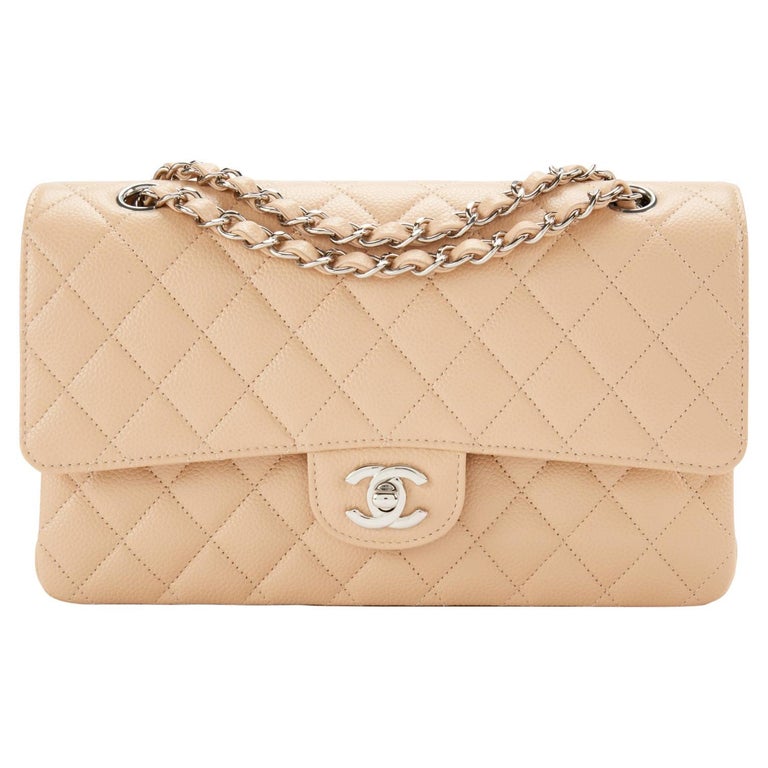 Chanel CC Timeless Double Flap Caviar Bag at 1stDibs