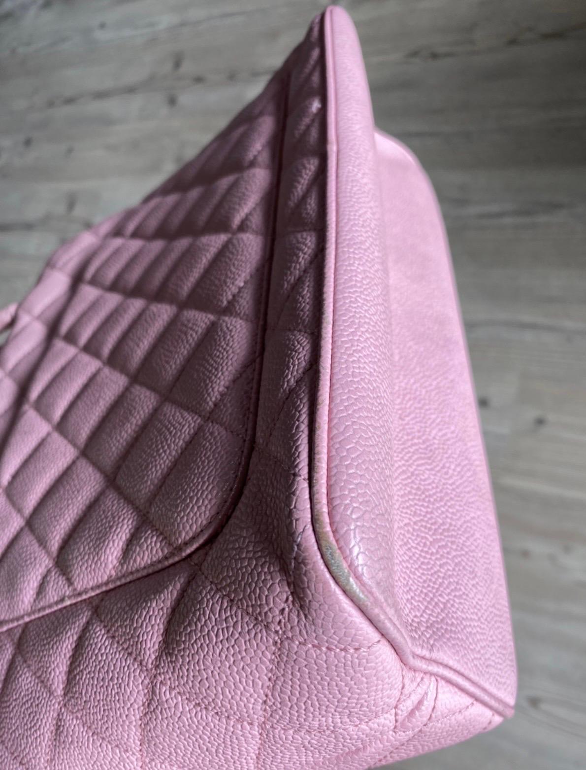 Chanel CC Timeless Medallion Zip Tote Pink Shoulder Bag 2
