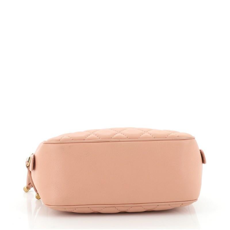 Women's or Men's Chanel CC Top Handle Vanity Case Quilted Calfskin Small