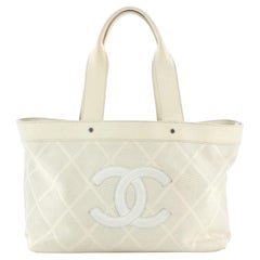 Chanel CC Tote Perforated Leather East West