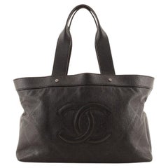 Chanel CC Tote Perforated Leather East West