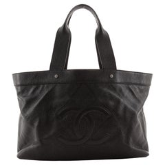 Chanel CC Tote Perforated Leather East West