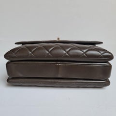 Chanel CC Trendy Khaki Quilted Bag