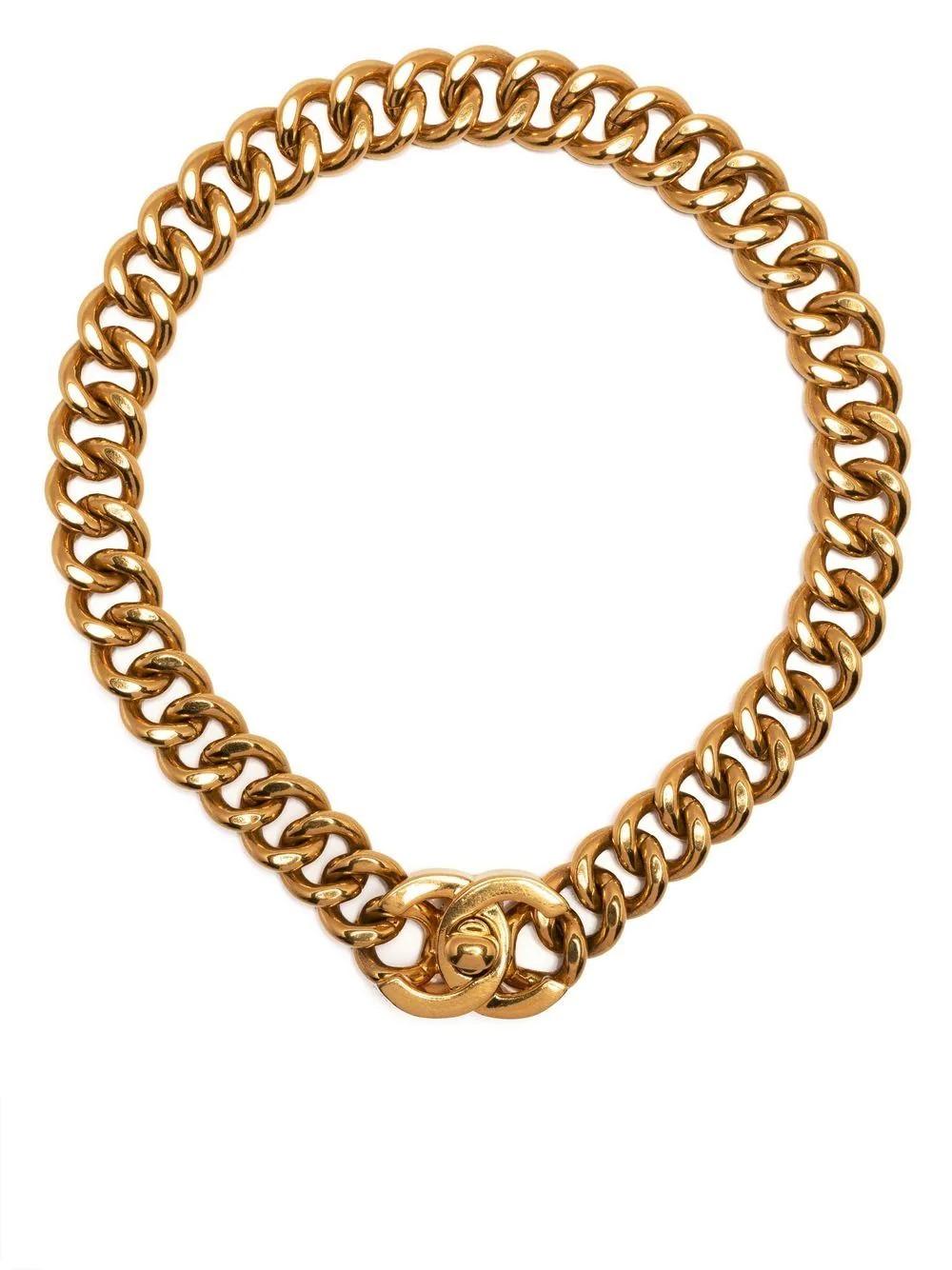 Chanel CC-Drehverschluss-Halskette im Zustand „Gut“ in London, GB