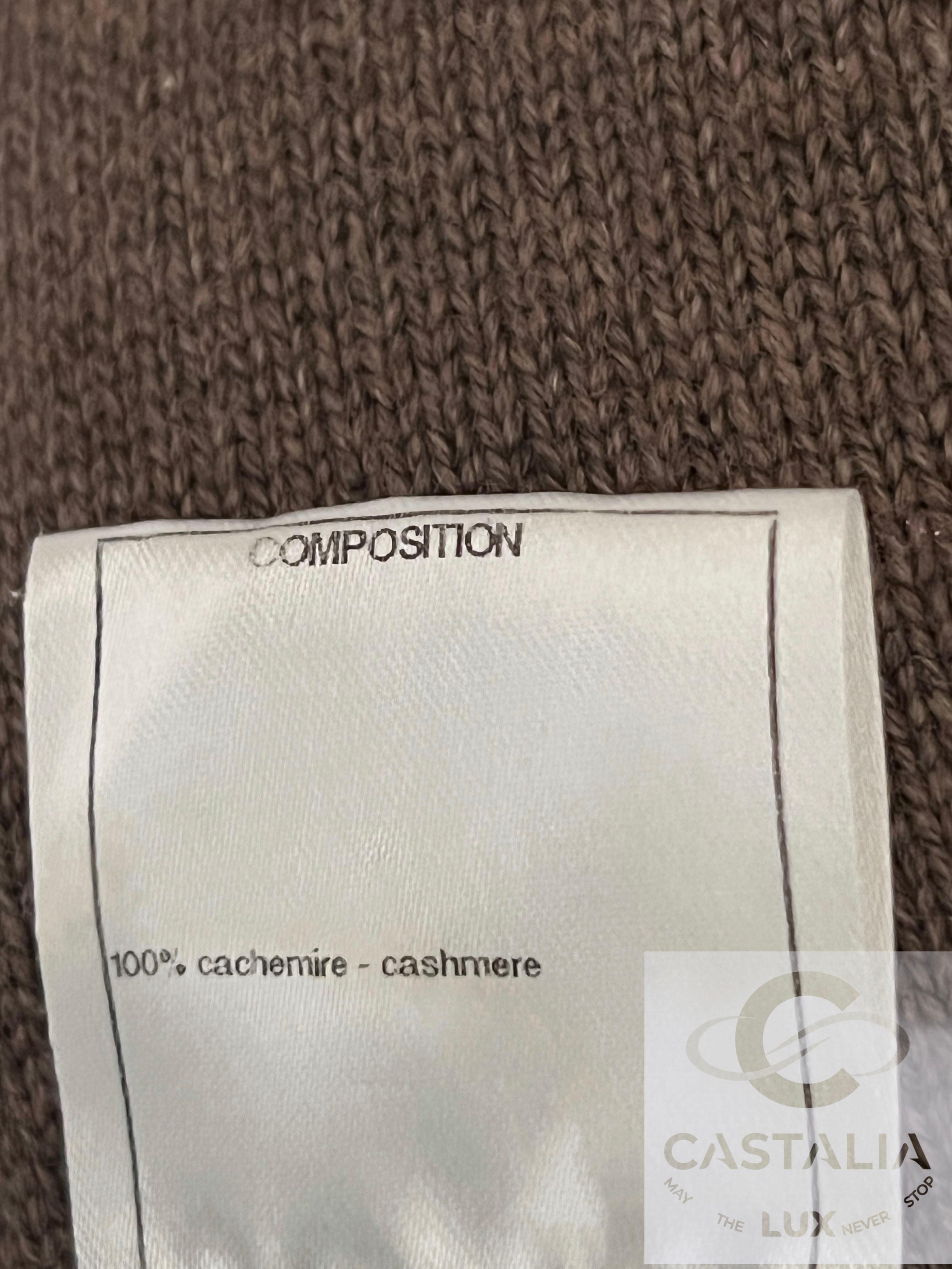 Chanel CC Turnlock Cashmere Dress and Scarf 36 FR For Sale 7