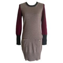 Chanel CC Turnlock Cashmere Dress