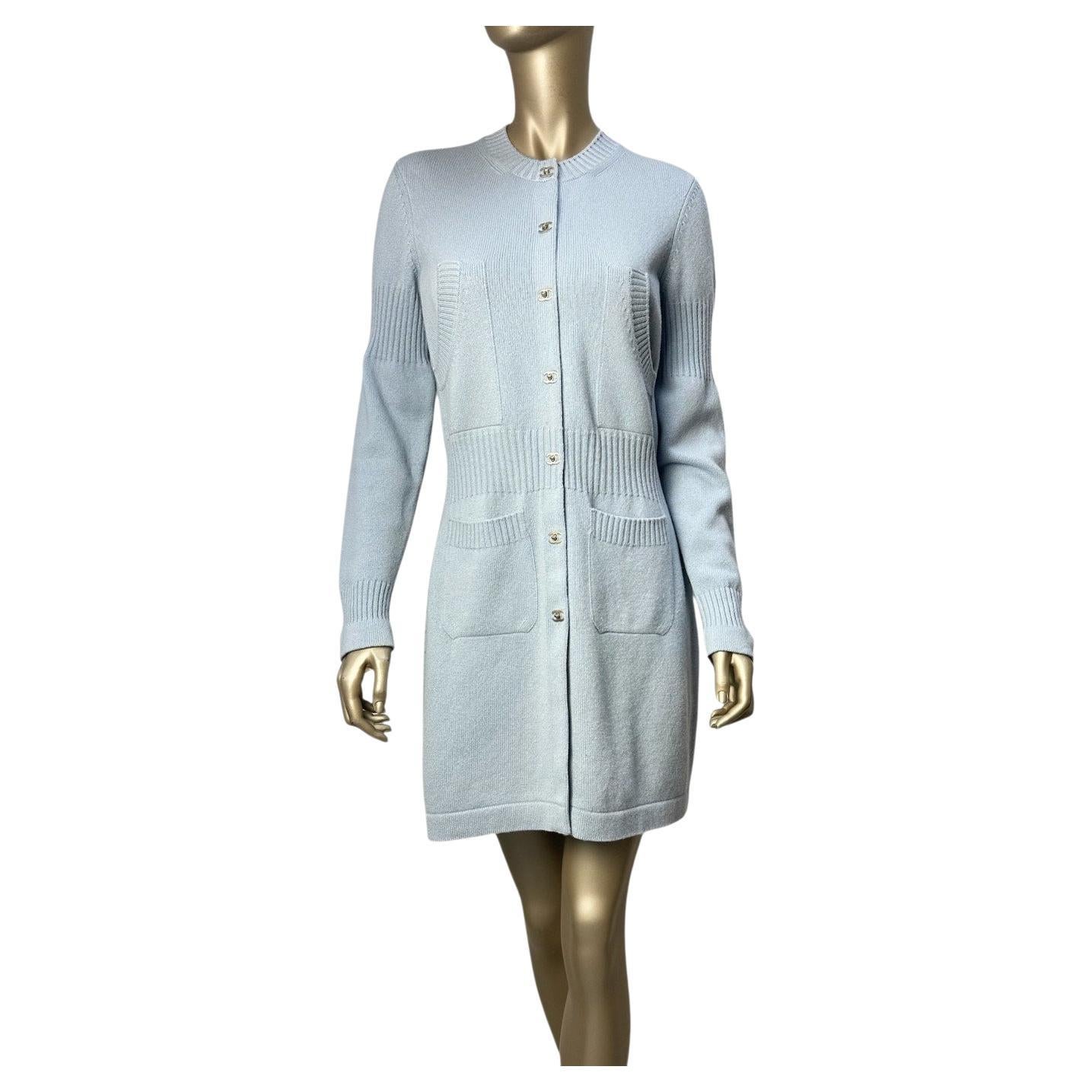 Chanel - Robe pull en cachemire CC Turnlock - Taille 40