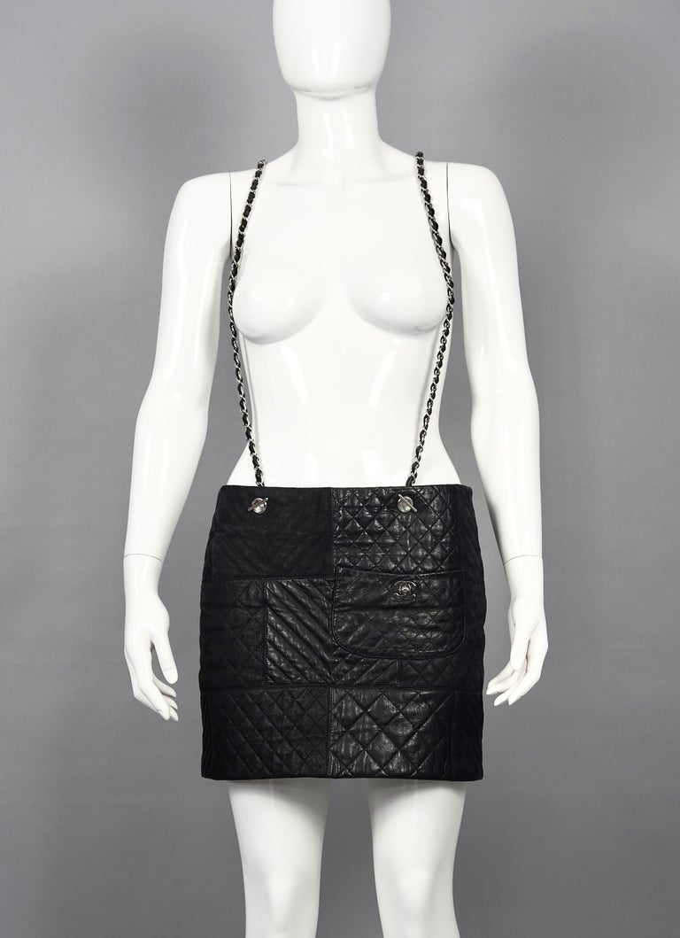 Used] CHANEL Camisole Skirt Setup Embroidery Silver Thread Black Silver  Cleaned # 38 Grey Polyester ref.509602 - Joli Closet