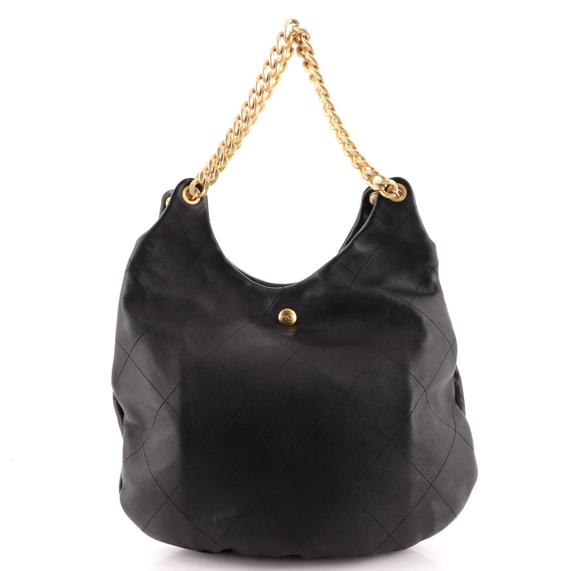 Chanel chain hobo bag sale