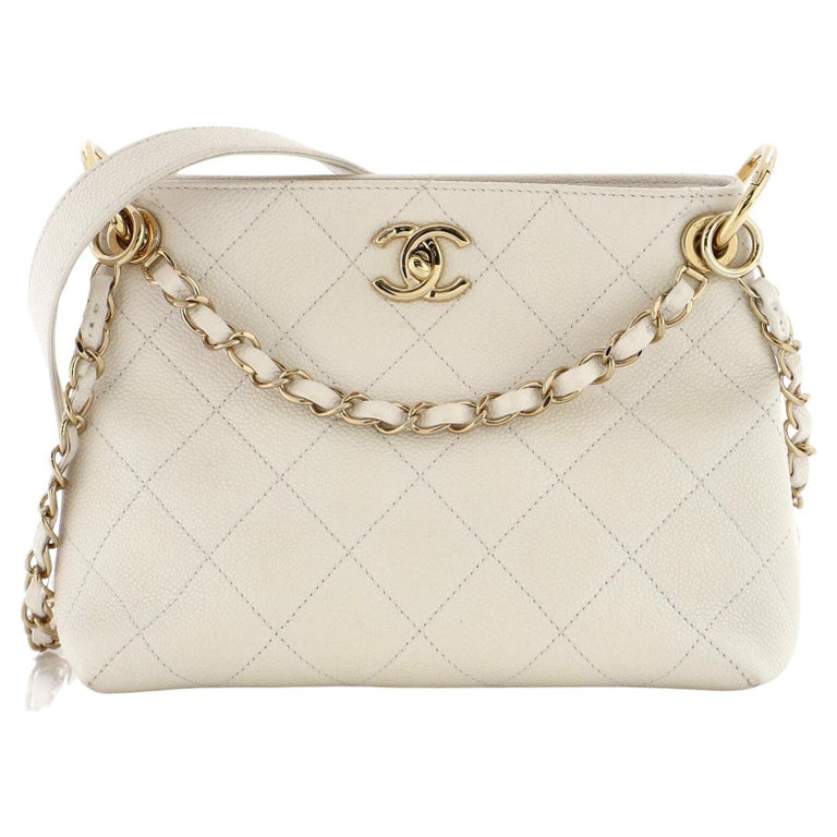 Chanel Quilted WOC White Caviar Gold Hardware With Charms – Coco Approved  Studio