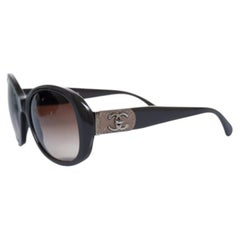 Chanel, CC turnlock sunglasses in brown