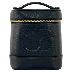 CHANEL CC Vanity Case Black Caviar Leather 1994 – 1996