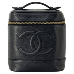 CHANEL CC Neceser Piel Caviar Negra 2000 - 2002