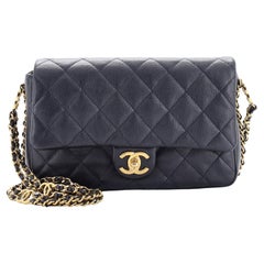 Chanel CC You Flap Bag Quilted Caviar Small