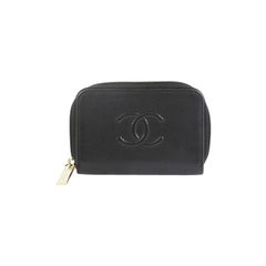 Chanel CC Zip Coin Purse Leather Small