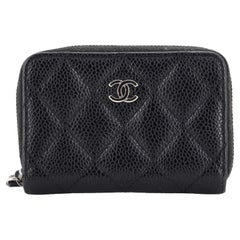 Porte-monnaie Chanel CC matelassé Caviar Petit