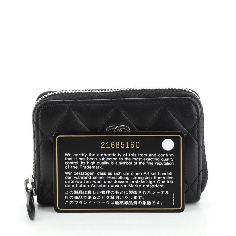 Chanel CC Quilted Lambskin Cambon Zip Pouch CC-W1005P-A001 – MISLUX
