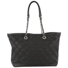 Chanel CC Zip Tote Quilted Caviar Small