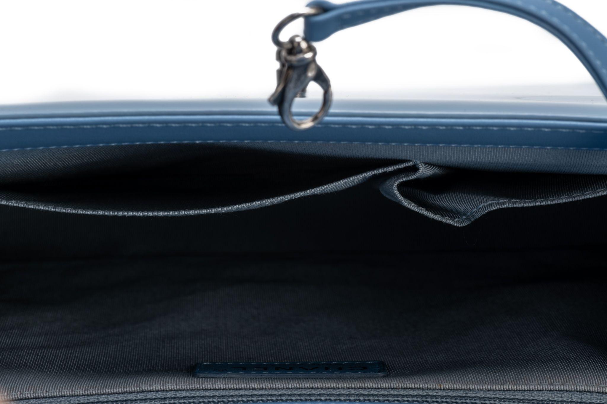 Chanel Celeste Patent Jumbo Boy Bag For Sale 7