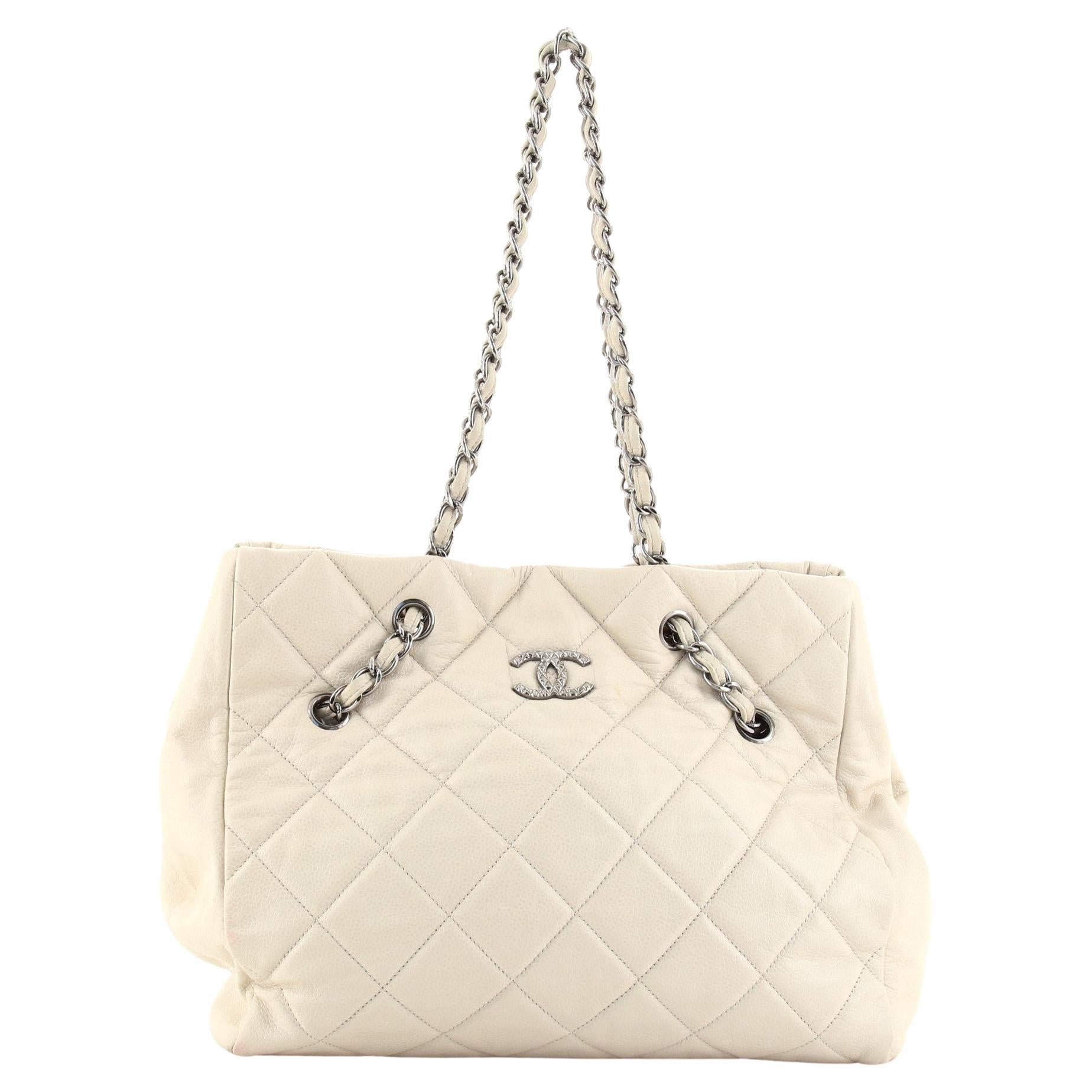 Chanel Cells Tote Quilted Caviar Large