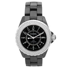 Chanel ceramic Diamond J12 Automatic Wristwatch Ref H0969